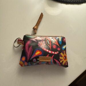 Consuela Multicolor Floral Coin Pouch